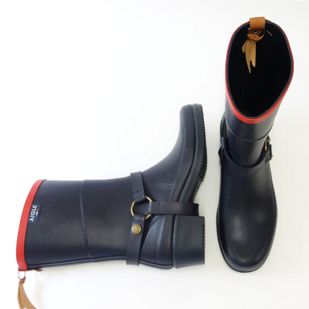 エーグル AIGLE ZZF8886 002 MARINE ROUGE(レディース) ミスジュリー ラバーブーツ 防水ブーツ ラバーソール フランス製 「靴」