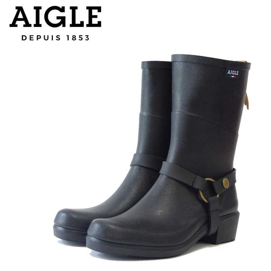 エーグル AIGLE ZZF8886 009 ブラック(レディース) ミスジュリー ラバーブーツ 防水ブーツ ラバーソール フランス製 「靴」