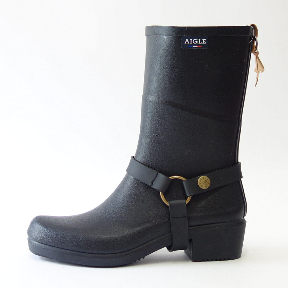 エーグル AIGLE ZZF8886 009 ブラック(レディース) ミスジュリー ラバーブーツ 防水ブーツ ラバーソール フランス製 「靴」