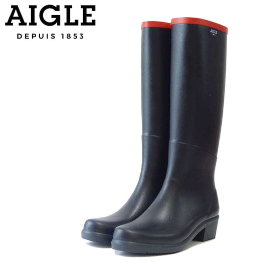 エーグル AIGLE ZZF8888 002 マリンルージュ(レディース) ミスジュリエットA ラバーブーツ ロング 防水ブーツ ラバーソール フランス製 「靴」