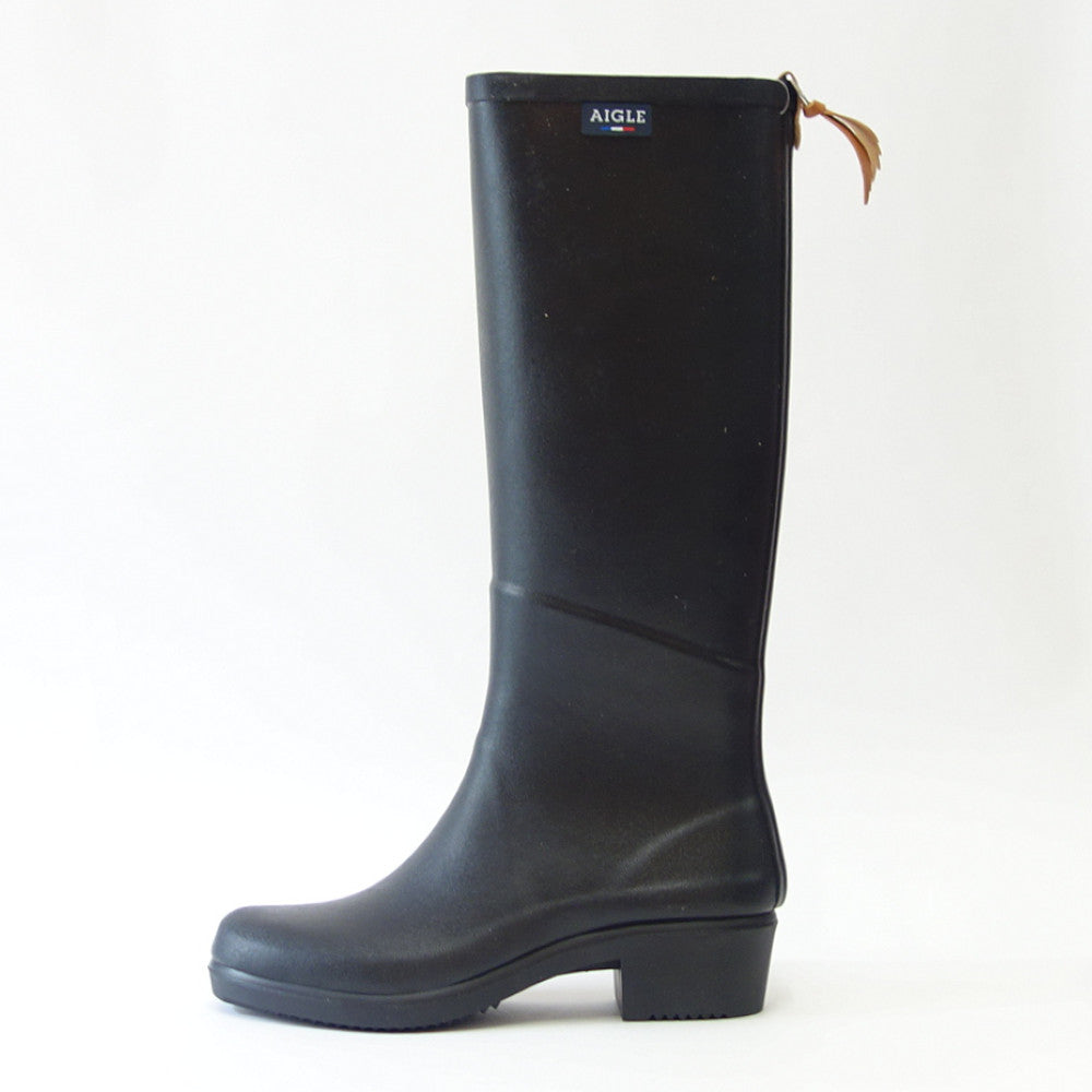 エーグル AIGLE ZZF8888 009 ブラック(レディース) ミスジュリエットA ラバーブーツ ロング 防水ブーツ ラバーソール フランス製 「靴」