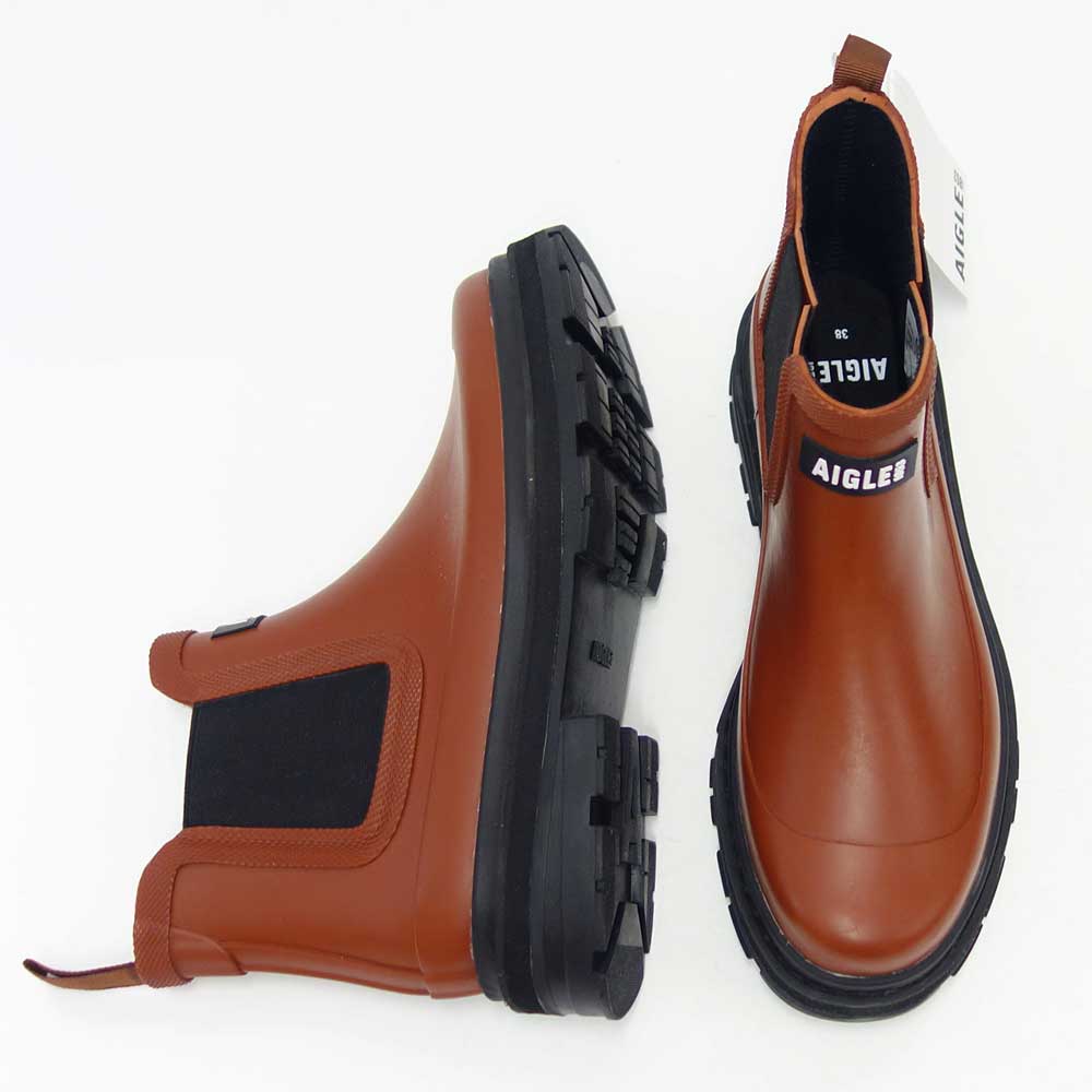 エーグル AIGLE ZZFNA08 005 ブルボン(レディース) WOMEN'S ソフトレインラバーブーツ 防水ブーツ ラバーソール サイドゴア 「靴」