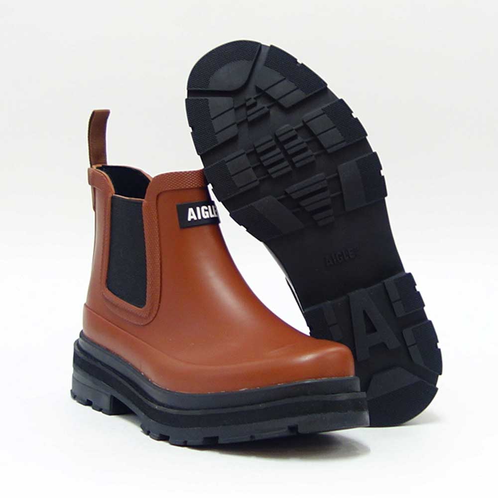 エーグル AIGLE ZZFNA08 005 ブルボン(レディース) WOMEN'S ソフトレインラバーブーツ 防水ブーツ ラバーソール サイドゴア 「靴」