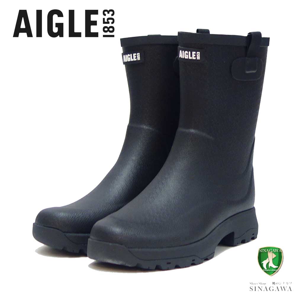 エーグル AIGLE ZZFS061 006 ブラック つや消し(レディース) アリア ラバーブーツ  防水ブーツ ラバーソール アウトドア ガーデニング 「靴」