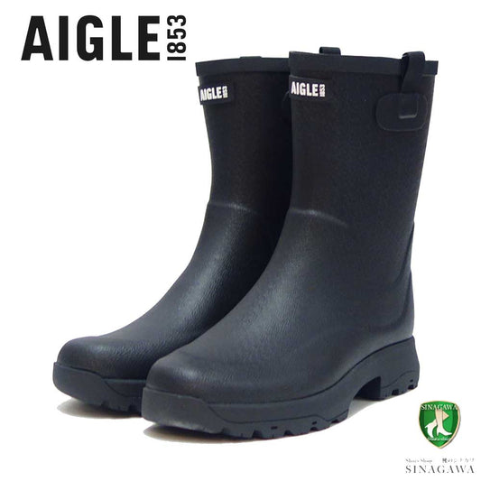 エーグル AIGLE ZZFS061 006 ブラック つや消し(レディース) アリア ラバーブーツ  防水ブーツ ラバーソール アウトドア ガーデニング 「靴」