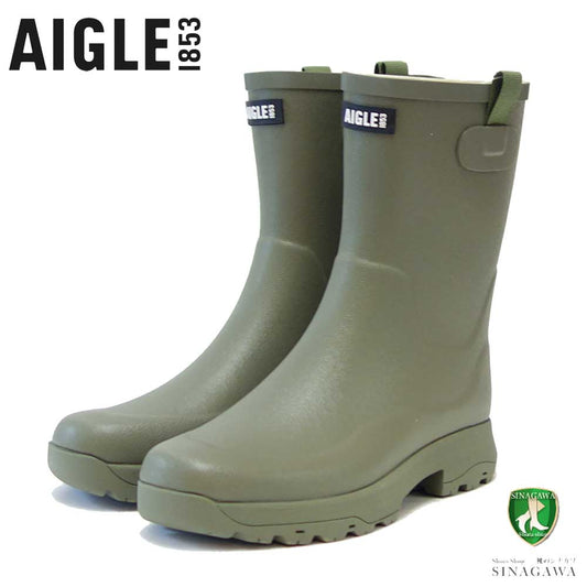 エーグル AIGLE ZZFS061 009 モスグリーン つや消し(レディース) アリア ラバーブーツ  防水ブーツ ラバーソール アウトドア ガーデニング 「靴」