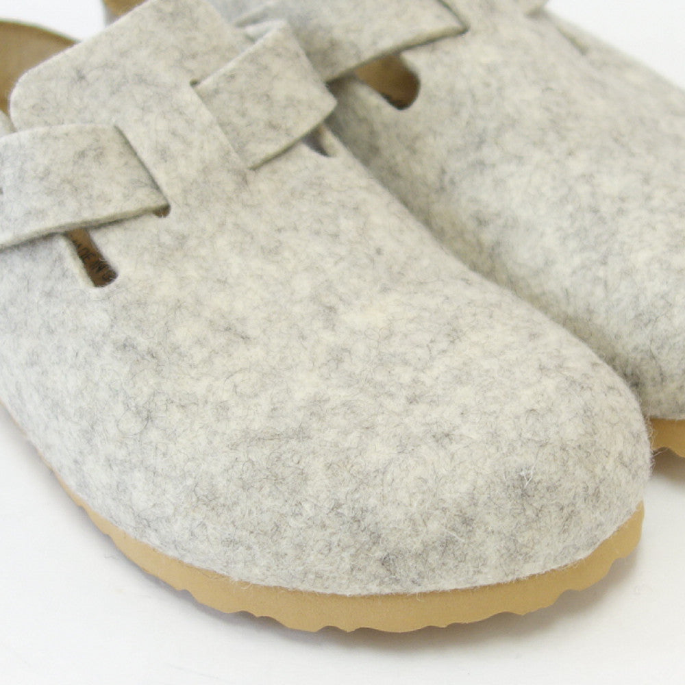 ビルケンシュトックBIRKENSTOCKBoston(ボストン)レディース幅狭(ナローフィット)1023143(ウールフェルト/エッグシェル)サボクロッグドイツ製快適サンダル「靴」