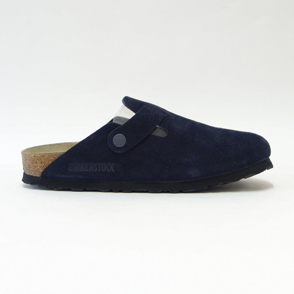 ビルケンシュトックBIRKENSTOCKBostonSFB(ボストン)1023865ソフトフットベッドレディース幅狭(ナローフィット)(スエードレザー/ネイビー)サボクロッグドイツ製快適サンダル「靴」
