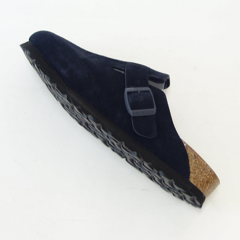 ビルケンシュトックBIRKENSTOCKBostonSFB(ボストン)1023865ソフトフットベッドレディース幅狭(ナローフィット)(スエードレザー/ネイビー)サボクロッグドイツ製快適サンダル「靴」
