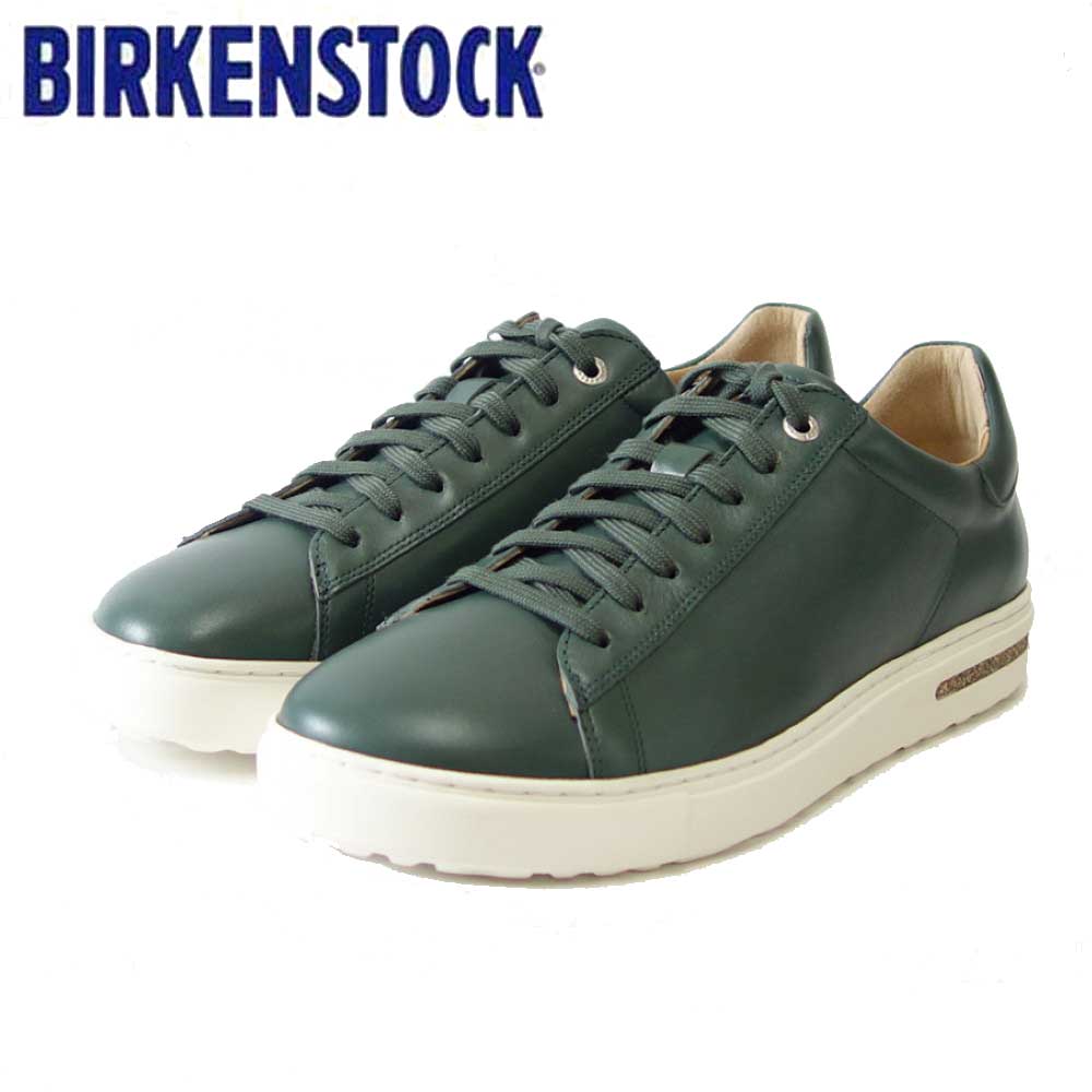 ビルケンシュトック BIRKENSTOCK Bend Low(ベンド ロー) 1025196(ナチュラルレザー/グリーン) メンズ レザー スニーカー コンフォート シューズ「靴」