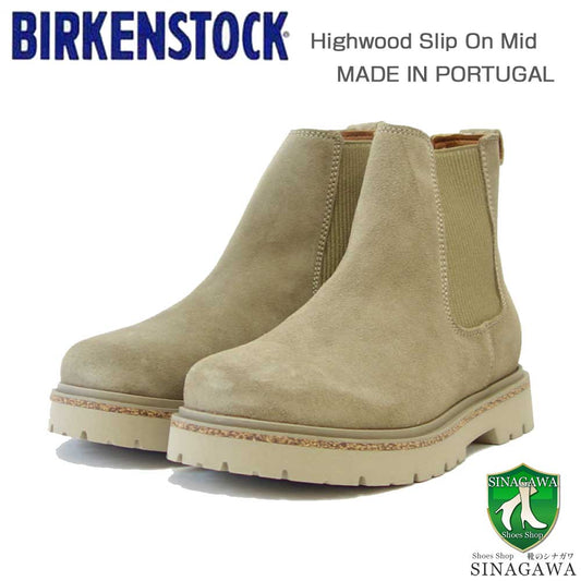 ビルケンシュトックBIRKENSTOCKHighwoodSlipOnMid(レディース)1025737(スエード/トープ)チェルシーブーツアンクルブーツ「靴」
