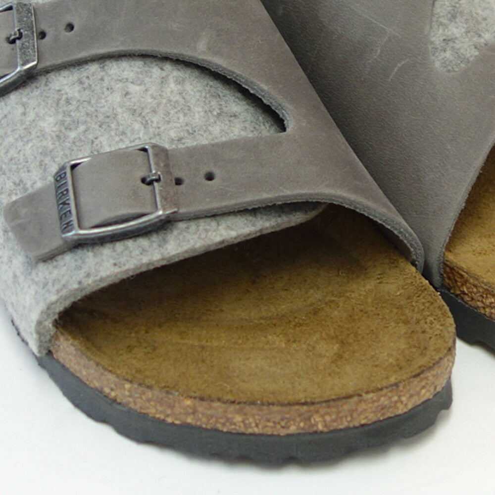 ビルケンシュトックBIRKENSTOCKZurich(チューリッヒ)レディース幅狭(ナローフィット)1025754(ライトグレー)サボクロッグドイツ製快適サンダル「靴」
