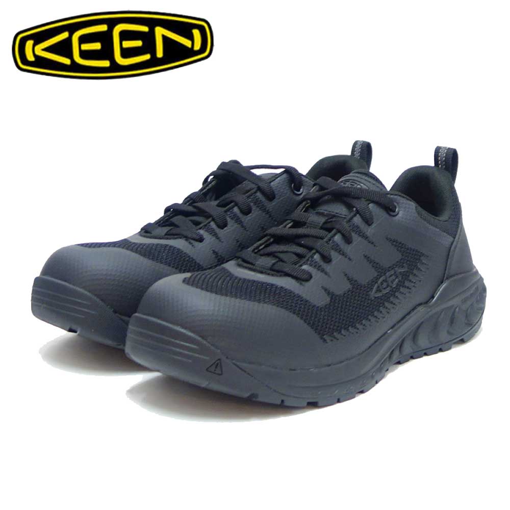 KEEN キーン アルヴァダ ワークシューズ(カーボンファイバートゥ) ワークシューズ 安全靴 1027657(メンズ)カラー:Black/Black 工事現場 アウトドア ウォーキングシューズ ハイキングシューズ「靴」