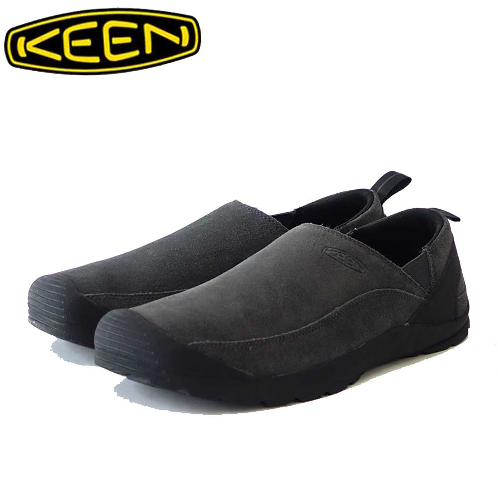 KEEN キーン JASPER SLIP-ON ジャスパー スリップオン スニーカー 1027879(メンズ)カラー:Magnet/Black アウトドアスニーカー ウォーキングシューズ 天然皮革 本革 スエード「靴」