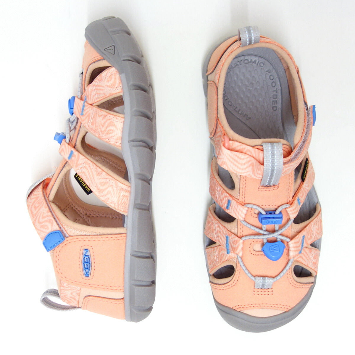 キーンKEENSeacamp2CNX(キッズ)1028858シーキャンプツーシーエヌエックス1028849PapayaPunch/Marina(キッズジュニア)スポーツスリッポンシューズスニーカーサンダル「靴」