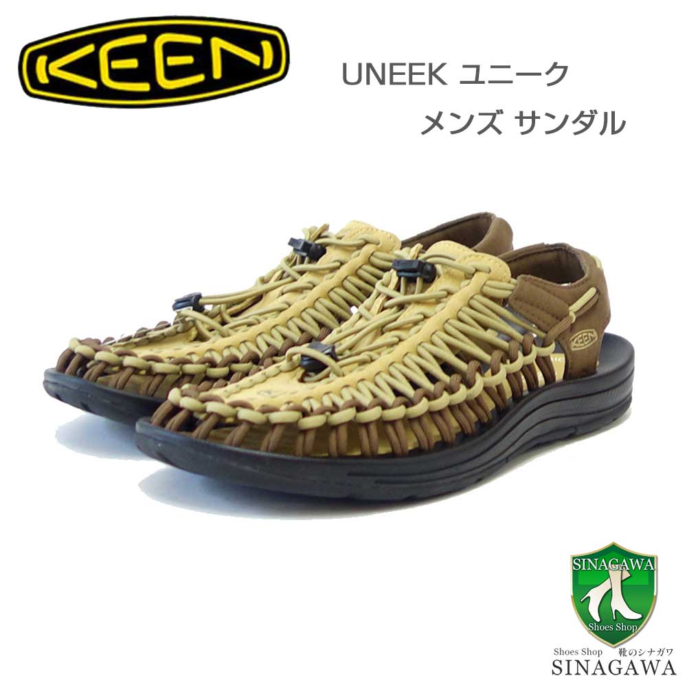 KEEN キーン UNEEK（ユニーク） 1028866（メンズ） カラー：Khaki/Dark Earth スニーカー サンダル  アフタースポーツシューズ オフィスシューズ ガーデニングシューズ キャンプシューズ 「靴」