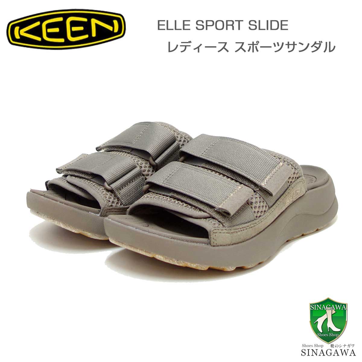 KEENキーンELLESPORTSLIDEエルスポーツスライド1028967(レディースサンダル)カラー:Brindle/Brindleコンフォートサンダル「靴」