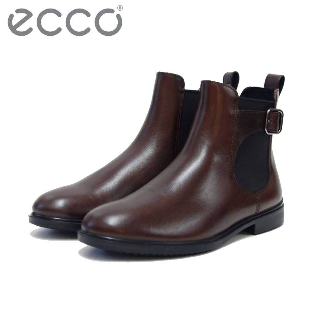 エコー ECCO DRESS CLASSIC 15 WOMEN’S LEATHER CHELSEA BOOTS  209813 01667 ブラウン (レディース) 上質天然皮革 サイドゴアブーツ アンクルブーツ 「靴」