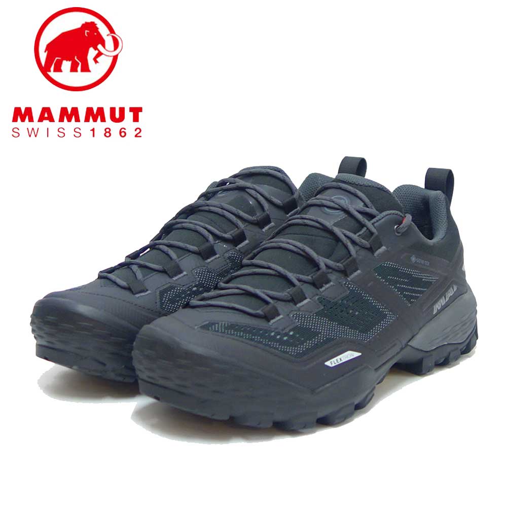 MAMMUT マムート Ducan Low GTX Men 303003521(メンズ)カラー:black-dark titanium(00288) アウトドアスニーカー ウォーキングシューズ 防水 ハイキングシューズ「靴」