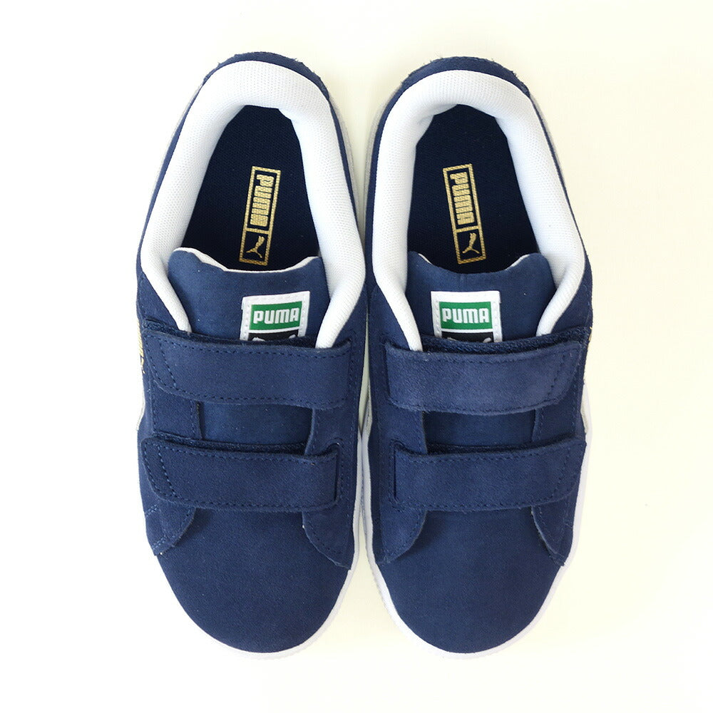 PUMAプーマ38056303(キッズ)スウェードクラシックストラップPSカラー:ピーコート/ホワイト子供靴「靴」