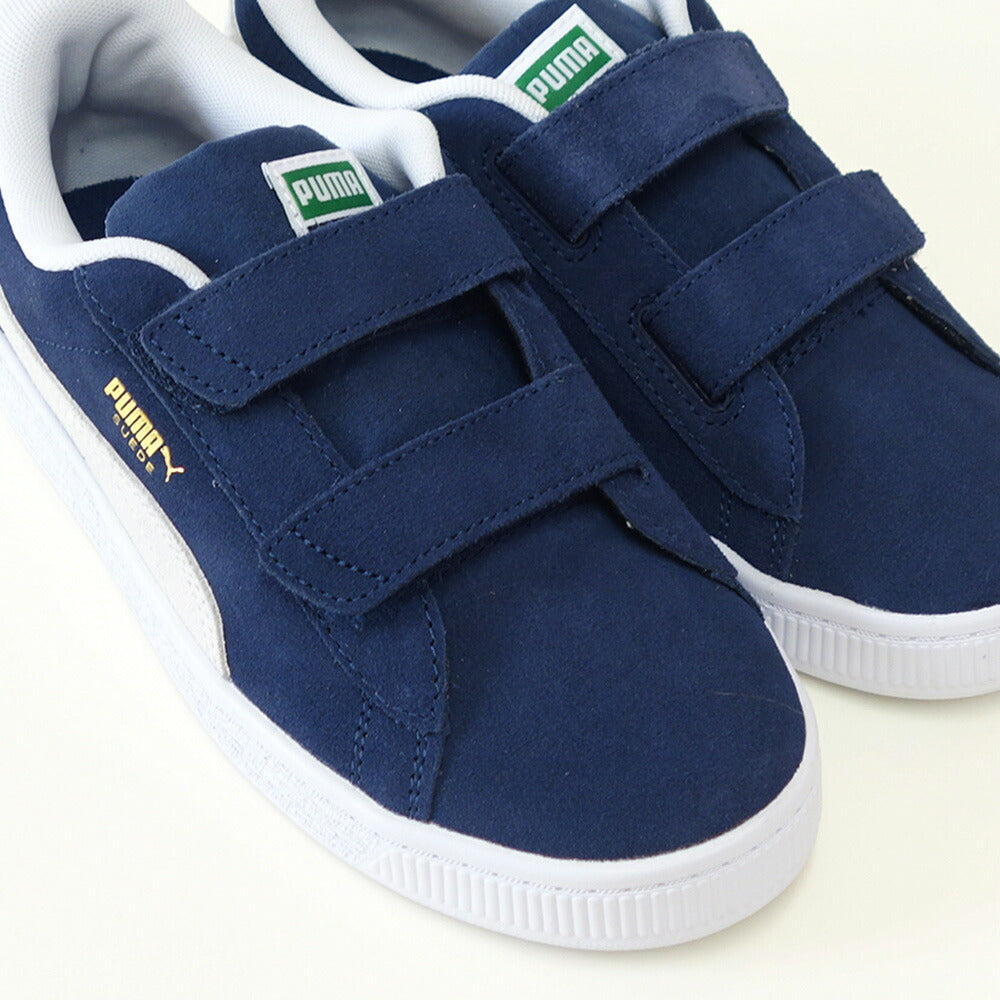 PUMAプーマ38056303(キッズ)スウェードクラシックストラップPSカラー:ピーコート/ホワイト子供靴「靴」