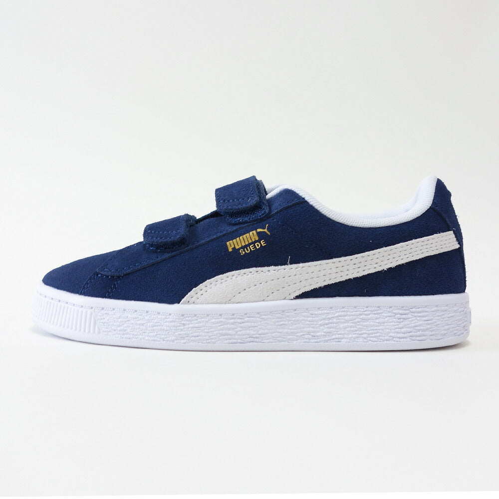 PUMAプーマ38056303(キッズ)スウェードクラシックストラップPSカラー:ピーコート/ホワイト子供靴「靴」
