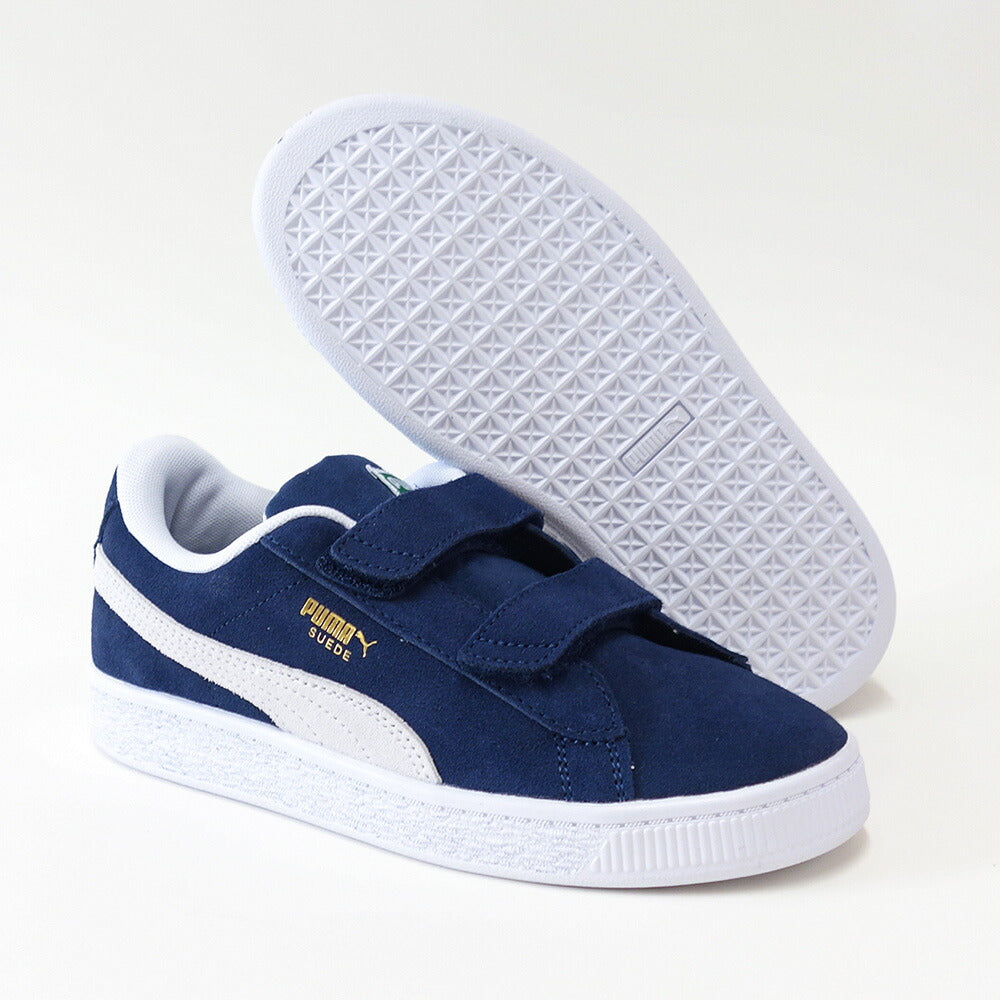 PUMAプーマ38056303(キッズ)スウェードクラシックストラップPSカラー:ピーコート/ホワイト子供靴「靴」