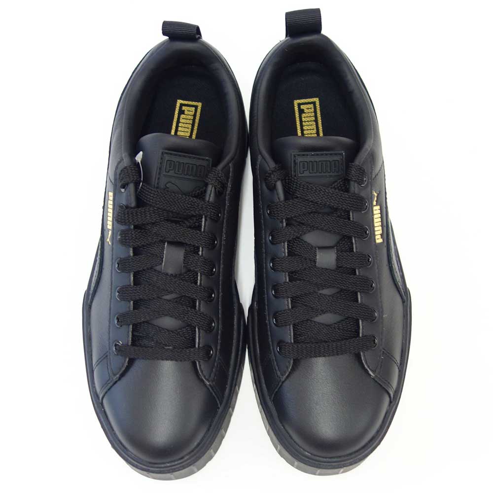 プーマPUMAメイズクラシックウィメンズ38420902ブラック(レディース)スムースレザー厚底ローカットシューズ「靴」