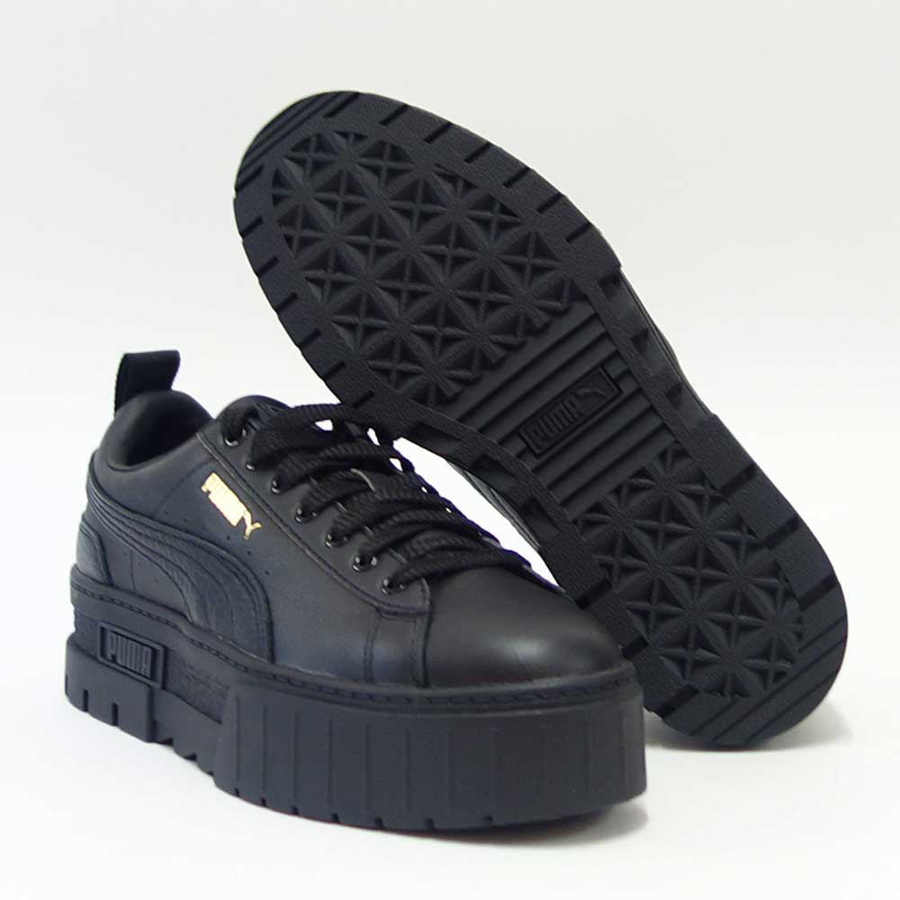 プーマPUMAメイズクラシックウィメンズ38420902ブラック(レディース)スムースレザー厚底ローカットシューズ「靴」