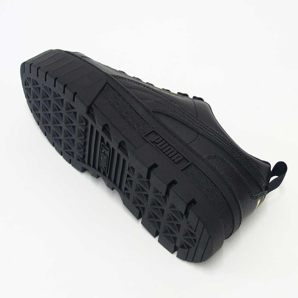 プーマPUMAメイズクラシックウィメンズ38420902ブラック(レディース)スムースレザー厚底ローカットシューズ「靴」