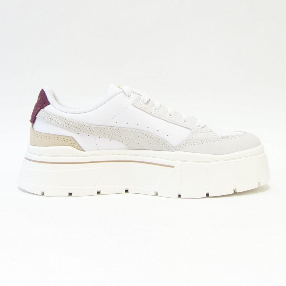 プーマPUMAメイズスタックリュクスウィメンズ38985306PumaWhite/WarmWhite(レディース)厚底ローカットシューズ「靴」