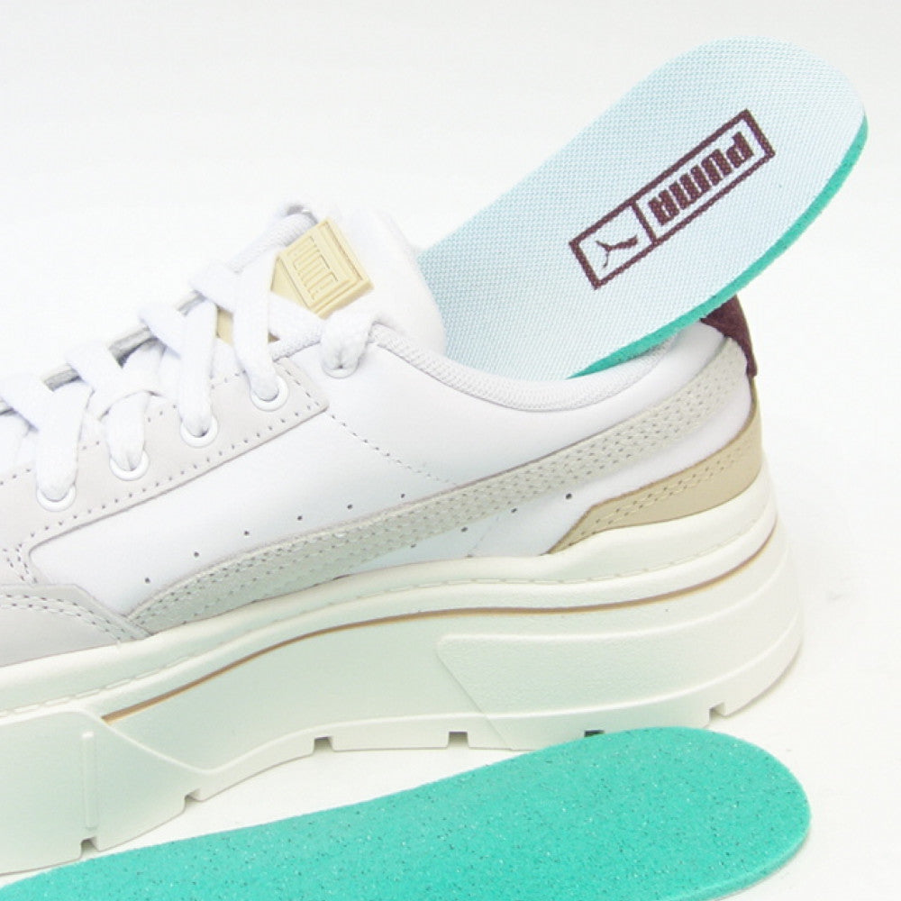 プーマPUMAメイズスタックリュクスウィメンズ38985306PumaWhite/WarmWhite(レディース)厚底ローカットシューズ「靴」