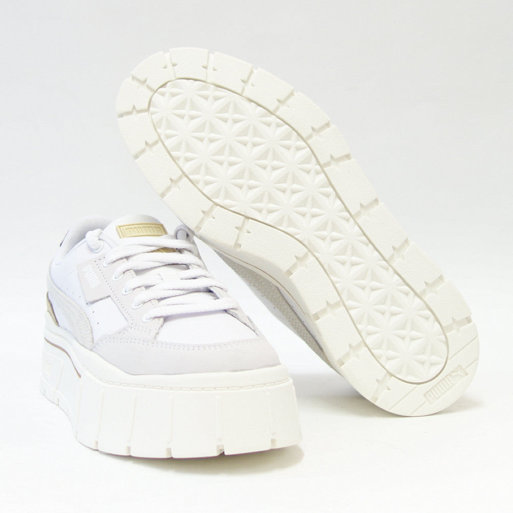 プーマPUMAメイズスタックリュクスウィメンズ38985306PumaWhite/WarmWhite(レディース)厚底ローカットシューズ「靴」
