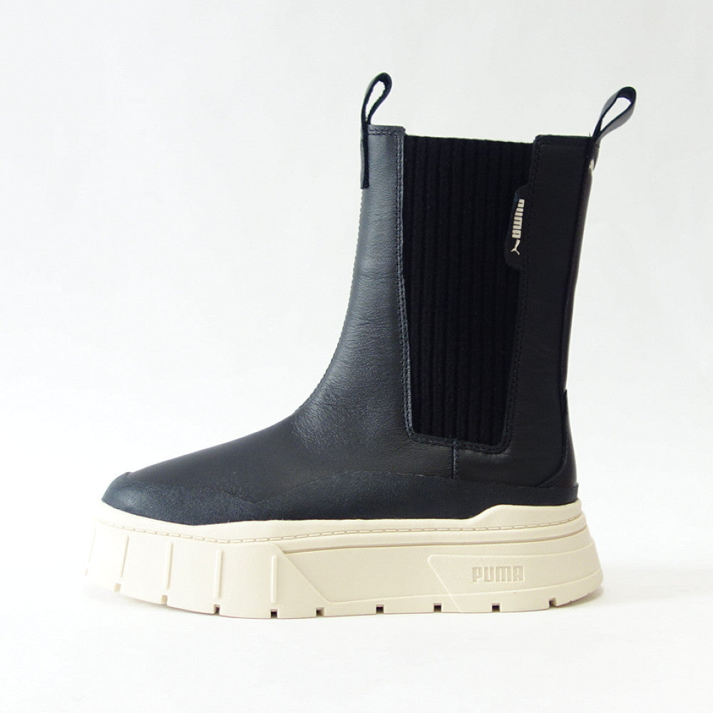 プーマPUMAメイズスタックチェルシーウィンターブーツ39320103ブラック(レディース)厚底サイドゴアブーツ「靴」