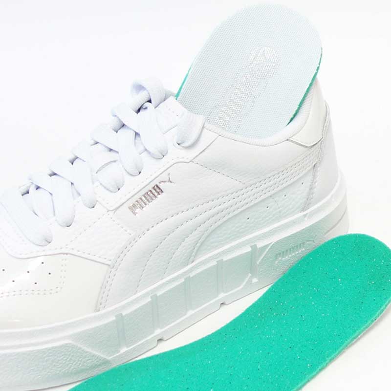 プーマPUMACALIコートパテントウィメンズスニーカー39475502PumaWhite(レディース)テニスシューズローカット「靴」