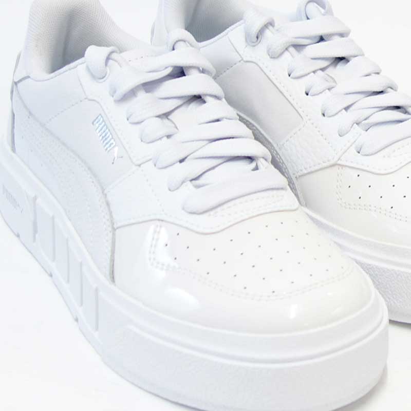 プーマPUMACALIコートパテントウィメンズスニーカー39475502PumaWhite(レディース)テニスシューズローカット「靴」