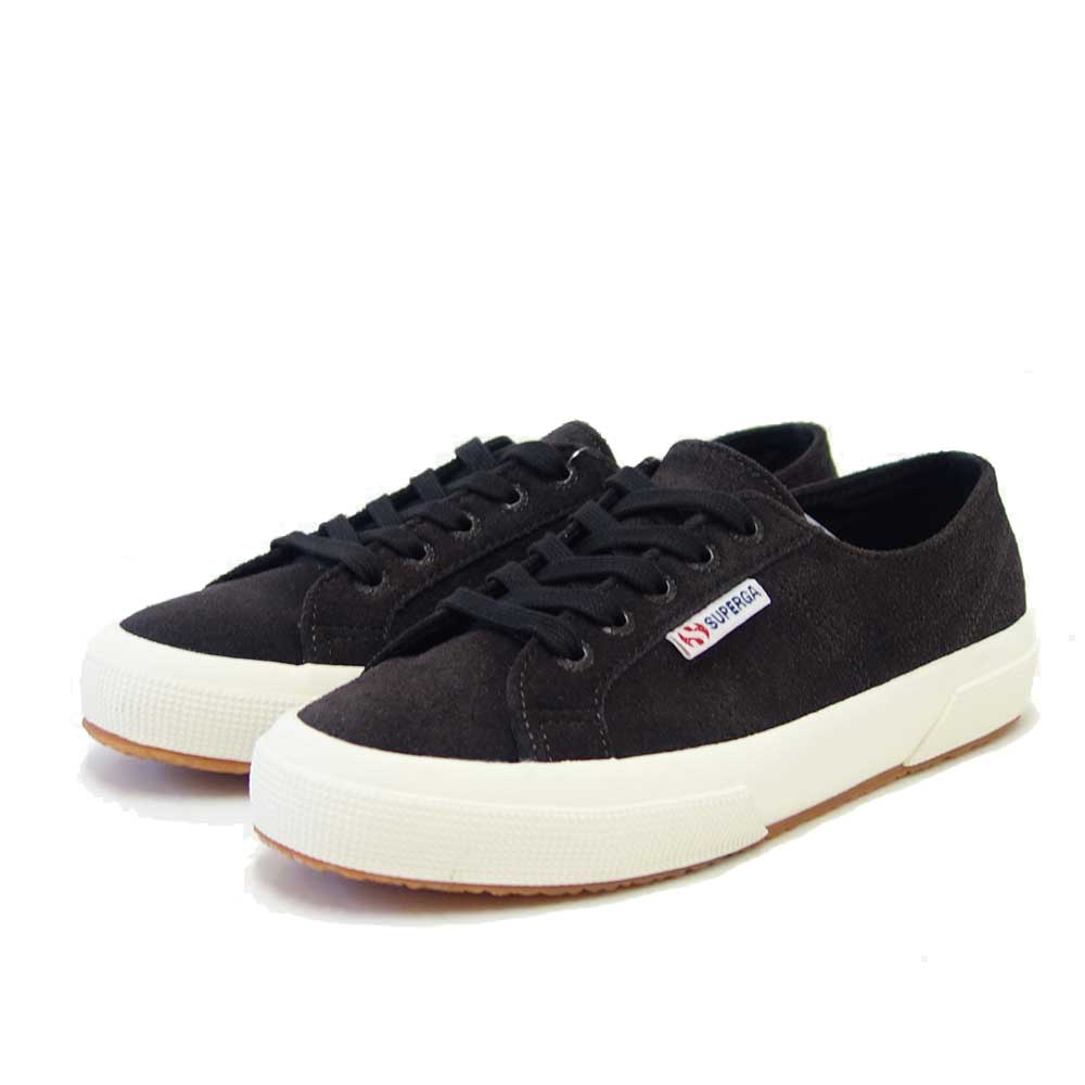 スペルガ SUPERGA 2750 SUEDE(ユニセックス)BLACK BRISTOL-FAVORIO (3a111e6wai5) 風合いの良い天然皮革スニーカー スエード 「靴」