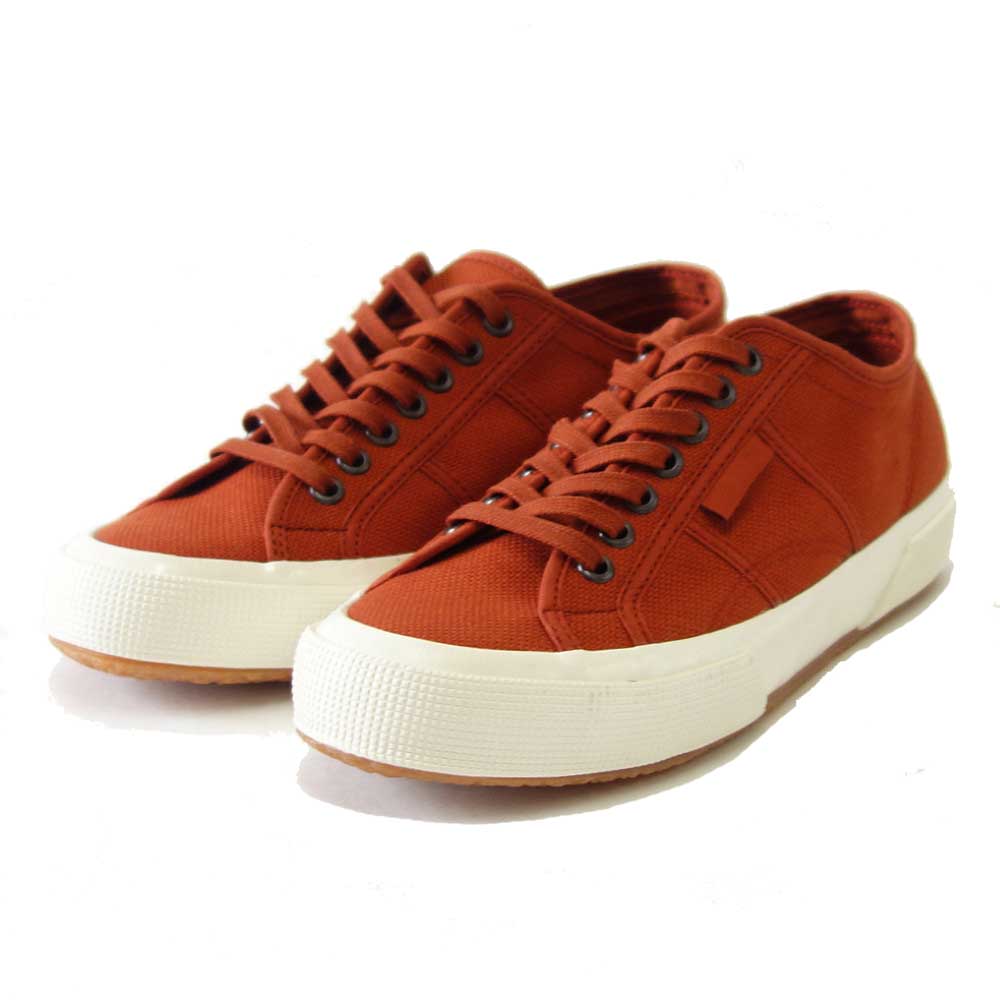 スペルガ SUPERGA 2750 OG(ユニセックス)BROWN PIQUANT-AVORIO (3a3111twaqs) ナチュラルなキャンバススニーカー 「靴」