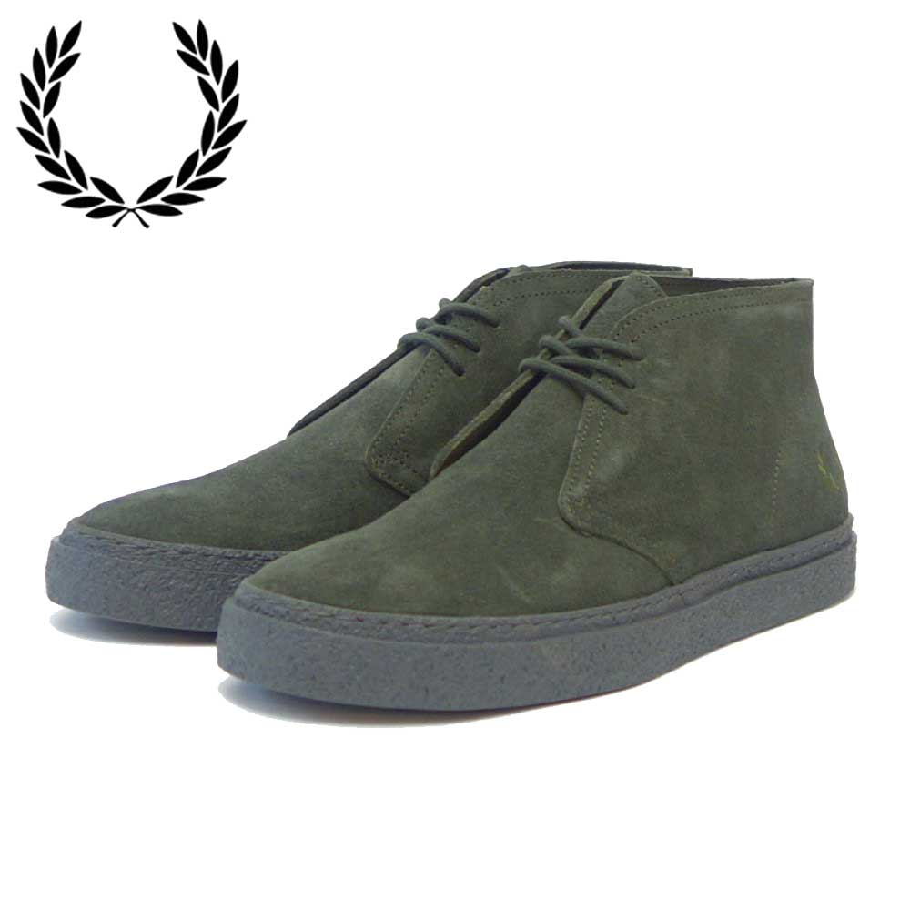 FRED PERRY フレッドペリー B 4361 638(ユニセックス)Hawley Suede (ホーリー) カラー:FIELD GREEN スエードレザー デザートブーツ ポルトガル製 「靴」