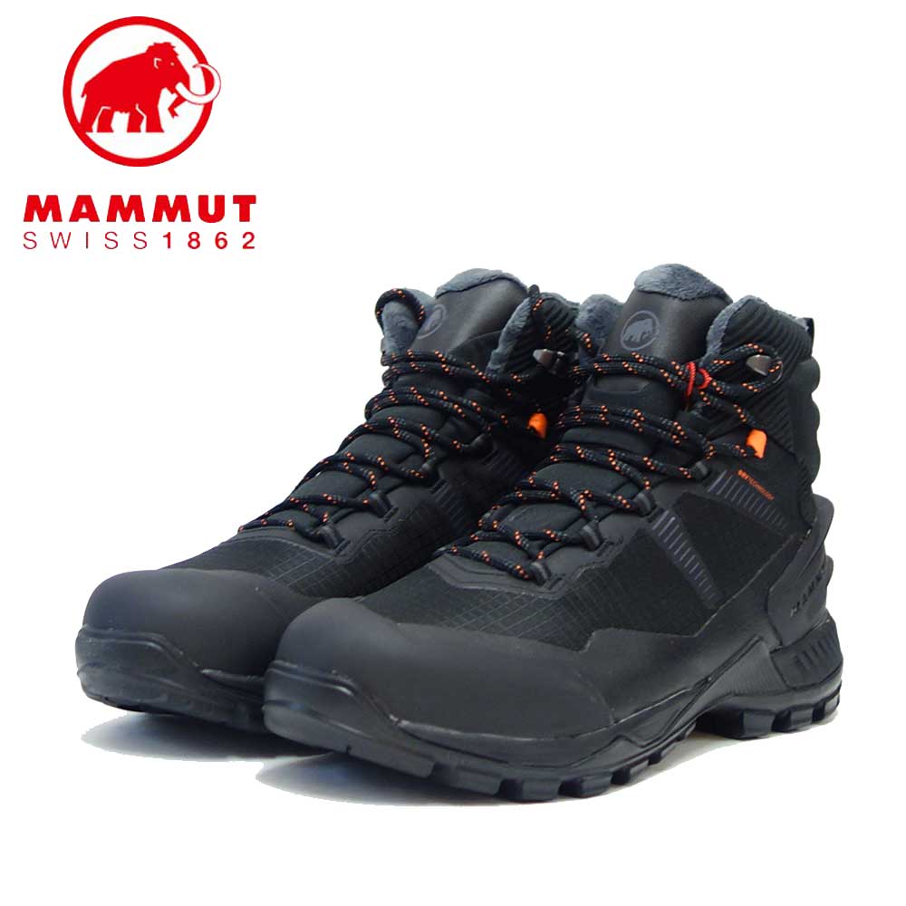 MAMMUT マムート Blackfin III Mid DT Men 303004810(メンズ)カラー:black-black(0052) アウトドアスニーカー ウォーキングシューズ 防水 防寒ハイキングシューズ「靴」
