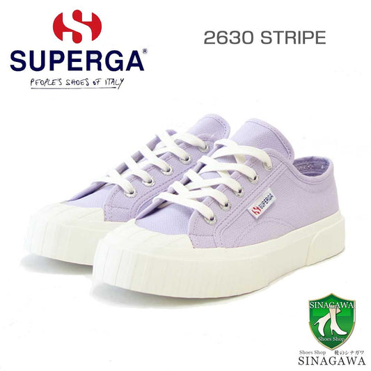 スペルガSUPERGA2630STRIPE(ユニセックス)VIOLETLILLA-FAVORIO(4s00grt0ach)ナチュラルキャンバススニーカーミリタリー「靴」