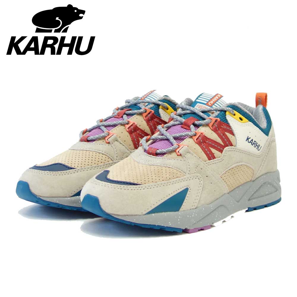 カルフ KARHU 804158 FUSION 2.0(フュージョン) カラー:SILVER LINING / MINERAL RED (ユニセックス) レザースニーカー レディース ウォーキング 「靴」