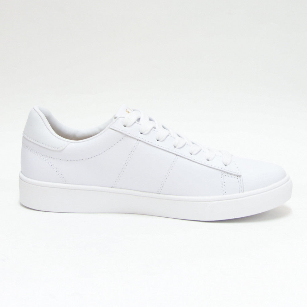 FREDPERRYフレッドペリーB4334200(ユニセックス)SPENCERLEATHER(スペンサーレザー)カラー:ホワイト天然皮革のローカットスニーカー展開サイズ23cm26cm27cm「靴」