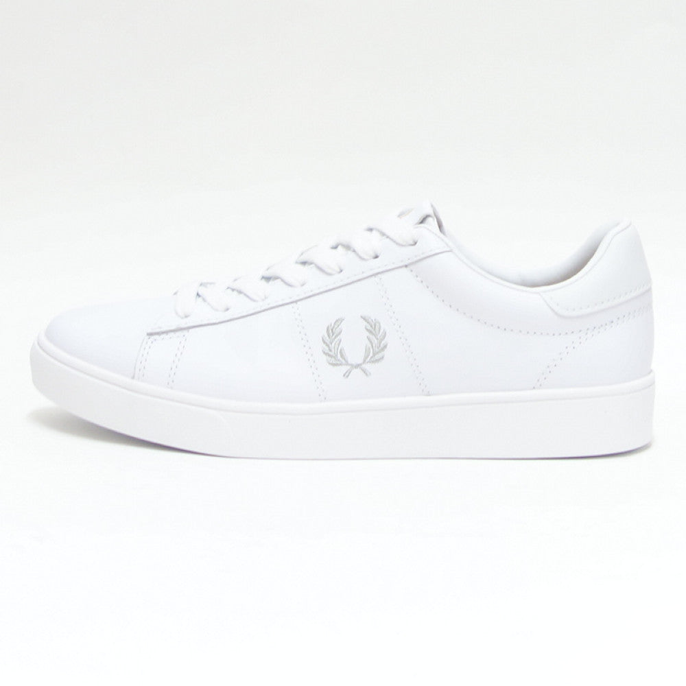 FREDPERRYフレッドペリーB4334200(ユニセックス)SPENCERLEATHER(スペンサーレザー)カラー:ホワイト天然皮革のローカットスニーカー展開サイズ23cm26cm27cm「靴」
