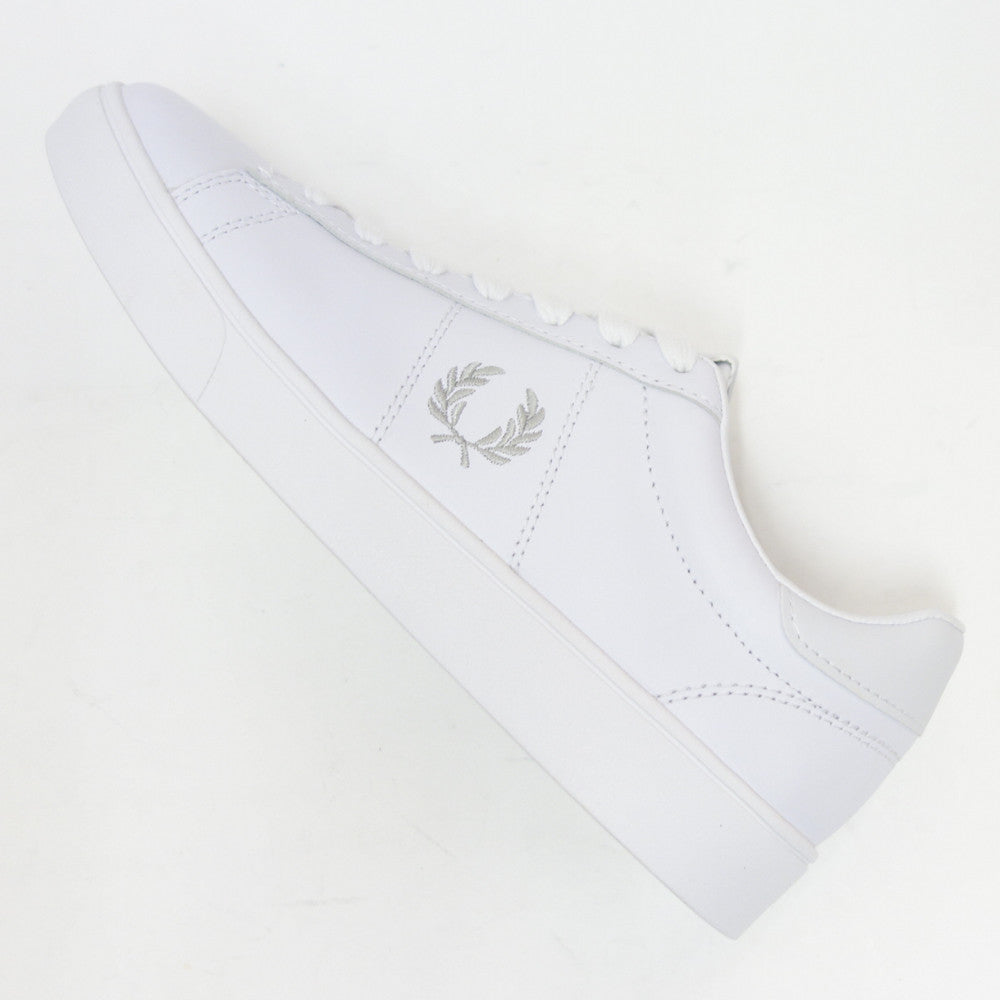 FREDPERRYフレッドペリーB4334200(ユニセックス)SPENCERLEATHER(スペンサーレザー)カラー:ホワイト天然皮革のローカットスニーカー展開サイズ23cm26cm27cm「靴」