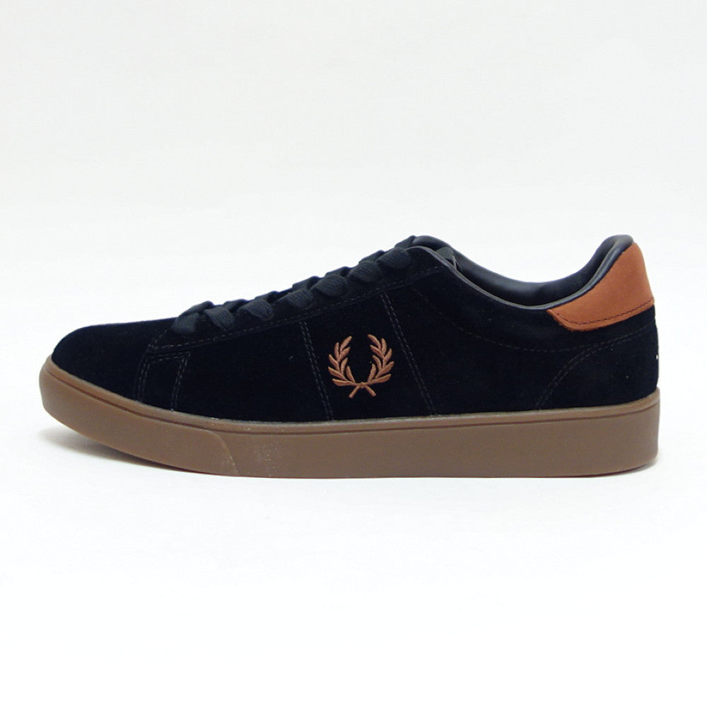 FREDPERRYフレッドペリーB5309S76(ユニセックス)SPENCERSUEDE・NUBUCK(スペンサースエード)カラー:ブラック天然皮革ローカットスニーカー「靴」