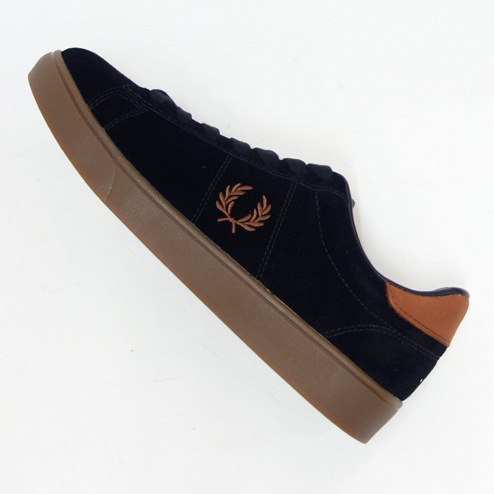 FREDPERRYフレッドペリーB5309S76(ユニセックス)SPENCERSUEDE・NUBUCK(スペンサースエード)カラー:ブラック天然皮革ローカットスニーカー「靴」