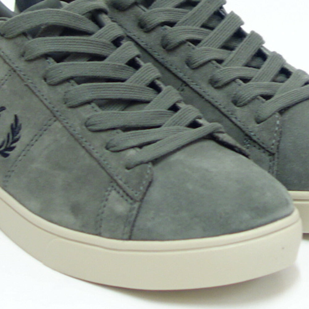 FREDPERRYフレッドペリーB5309T18(ユニセックス)SPENCERSUEDE・NUBUCK(スペンサースエード)カラー:FIELDGREEN天然皮革ローカットスニーカー「靴」
