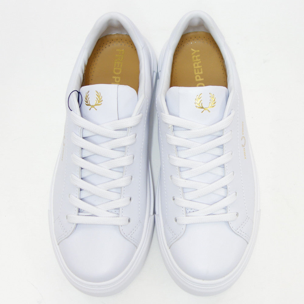 フレッドペリーFREDPERRYB5310100(ユニセックス)B71LEATHERカラー:ホワイトレザースニーカークラシックデザイン「靴」