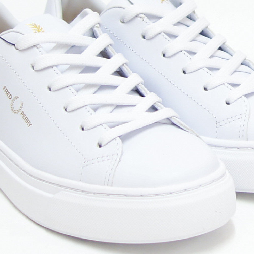 フレッドペリーFREDPERRYB5310100(ユニセックス)B71LEATHERカラー:ホワイトレザースニーカークラシックデザイン「靴」
